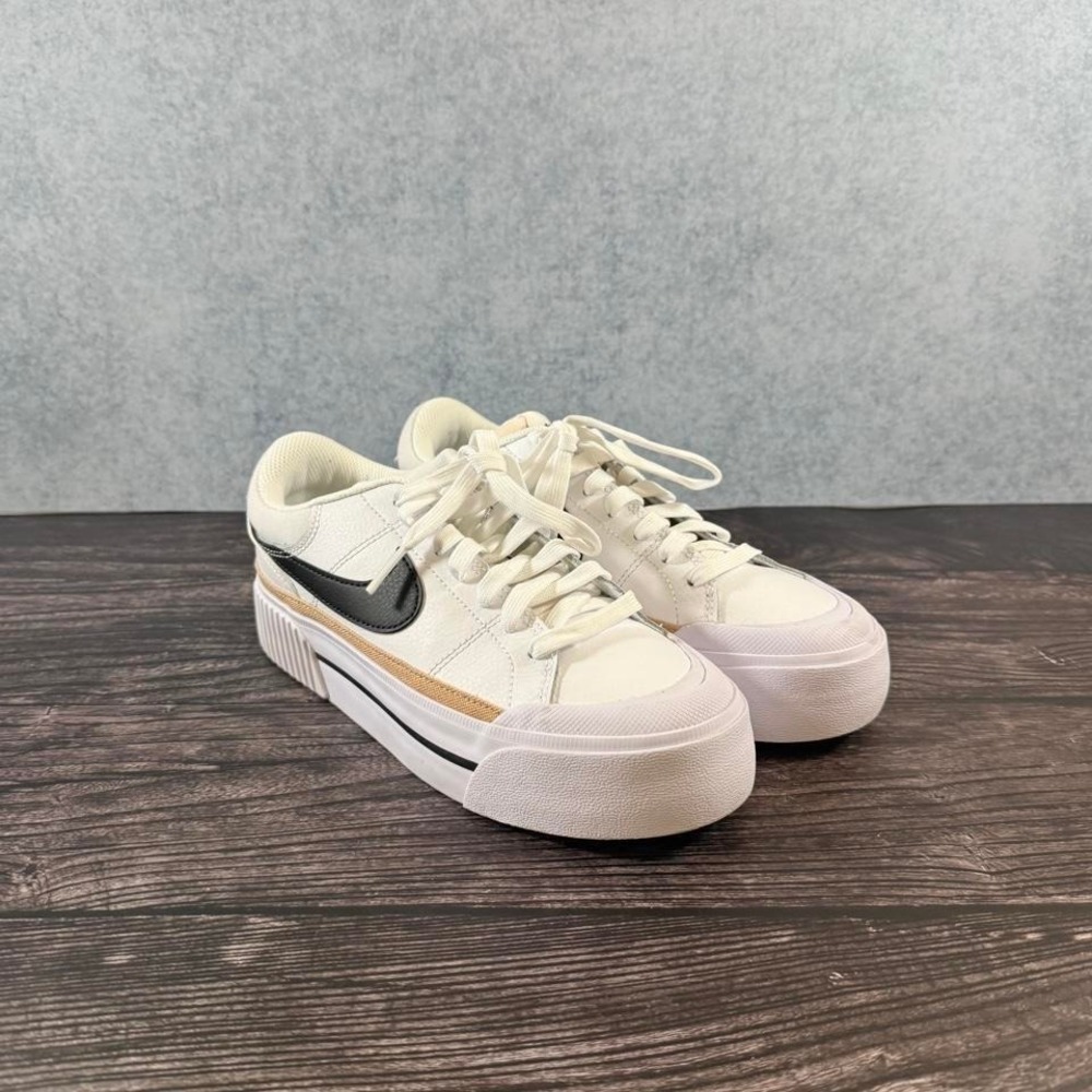 Nike white platform sneakers women's size 6
